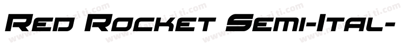 Red Rocket Semi-Ital字体转换